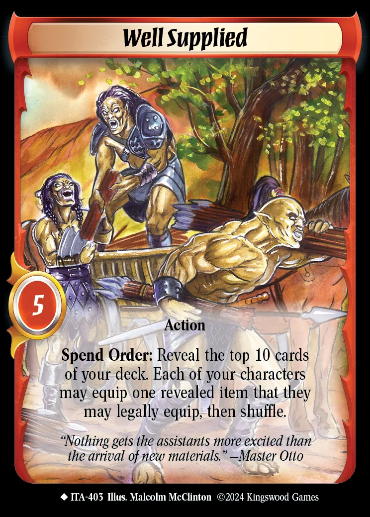 Well Supplied (Extended Art)