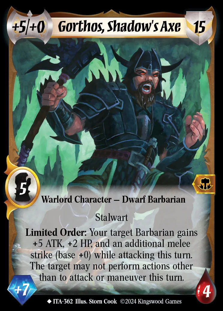 Gorthos, Shadow's Axe (Extended Art)