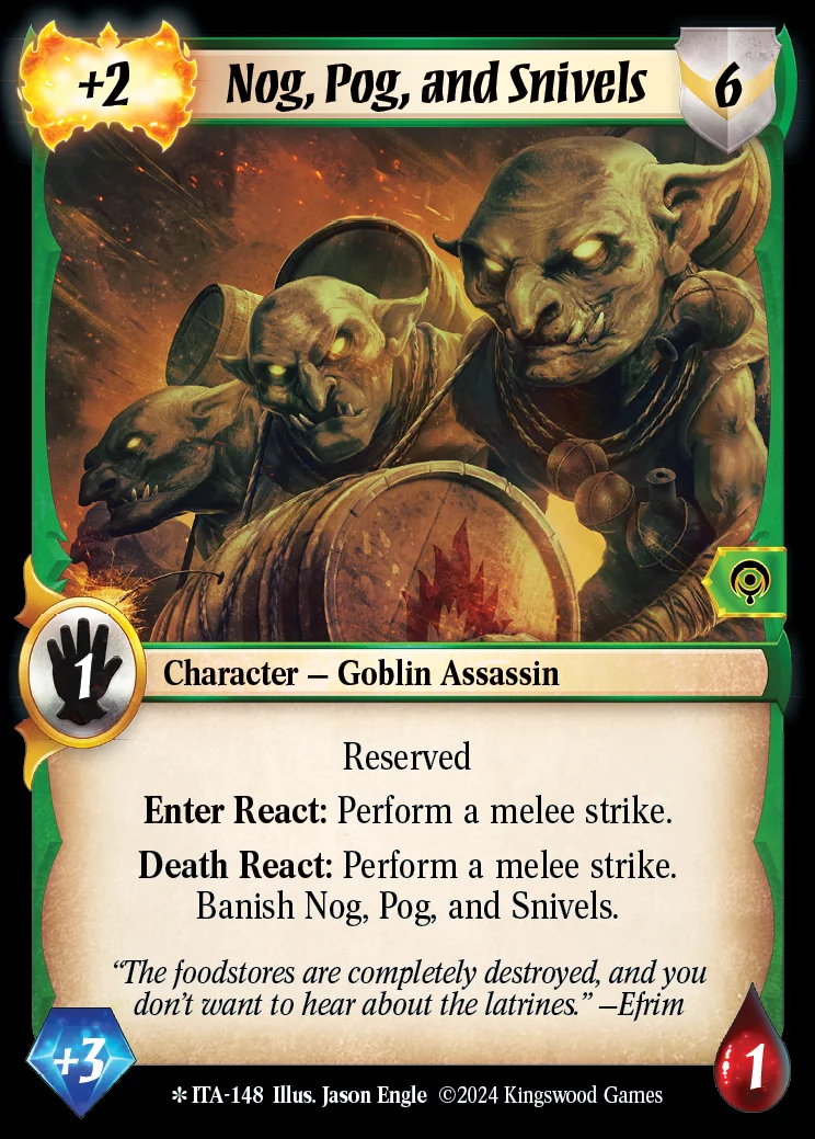 Nog, Pog, and Snivels