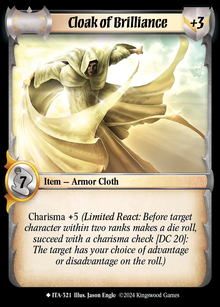 Cloak of Brilliance